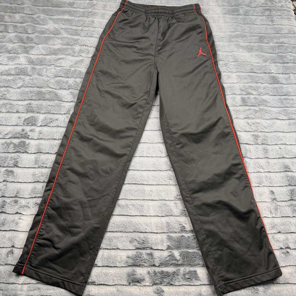 Jordan Boys Track Pants Black Red Piping Jumpman Logo XL 13-15 Yrs 9956-KR7